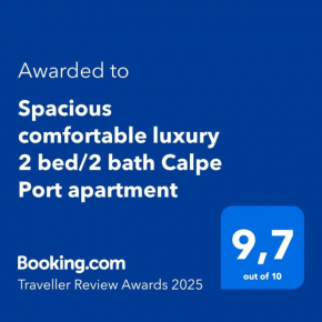 Spacious comfortable luxury 2 bed/2 bath Calpe Port apartment